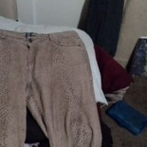 Snake skined jeans